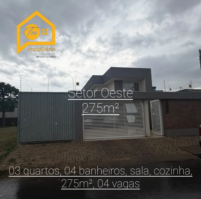 EXCELENTE CASA COM FINO ACABAMENTO NO SETOR OESTE – GAMA/DFUm imóvel moderno, es...