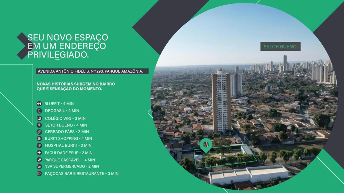Apartamento 64 m² no 24º Andar – Vista para o Setor BuenoApartamento com 64 m², ...