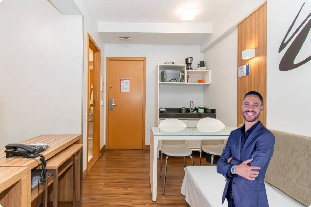 FLAT MOBILIADO | RESIDENCIAL S4 MALL HOTEL | RUA 36 SULExcelente flat de 24 m², ...