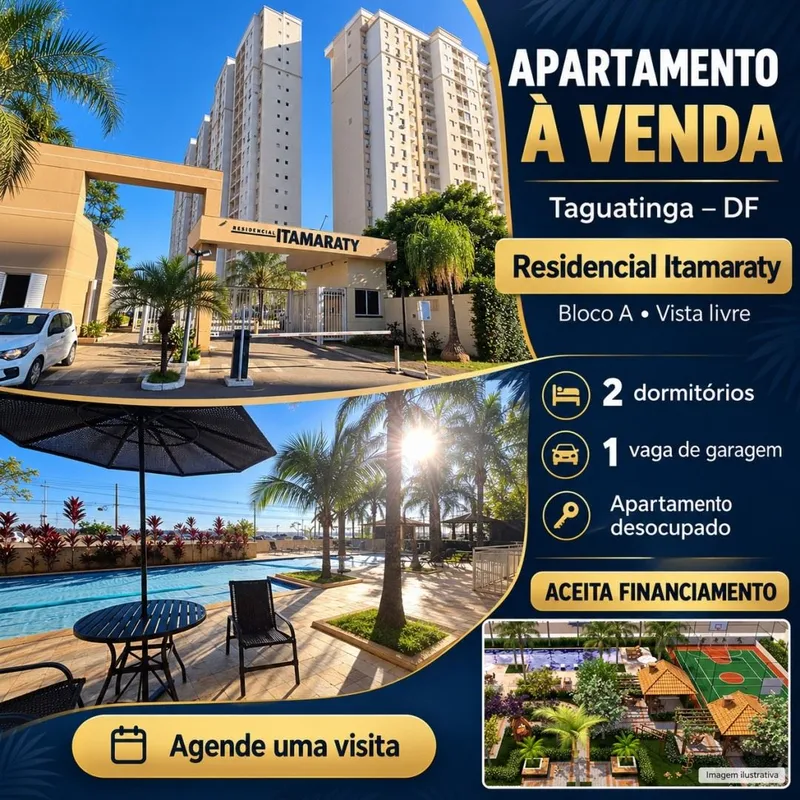 Apartamento Residencial Itamaraty Bloco A Vista livre, aptº desocupado aceita fi...
