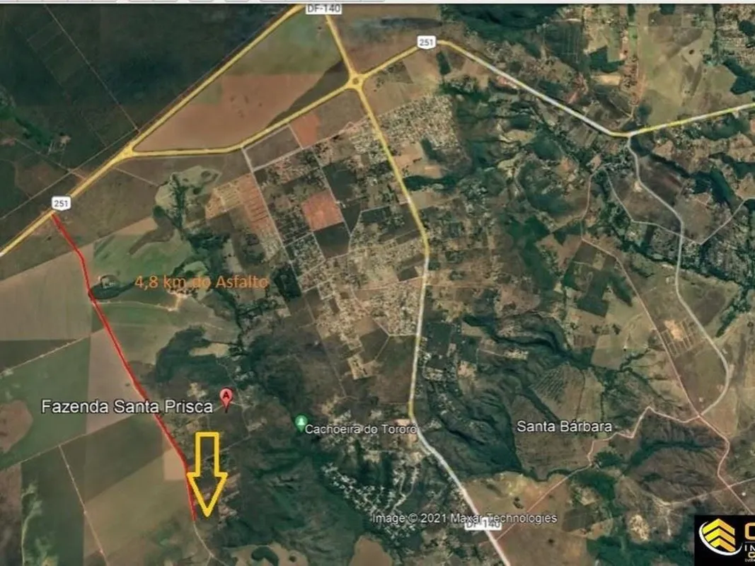 Localizada nas Chácaras Fazenda Santa Prisca Gleba 6, são 25.750m2, escriturada ...