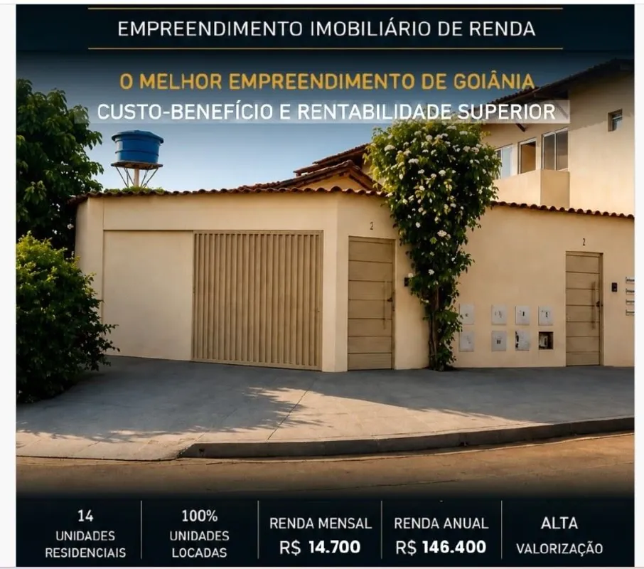 KITNETS COM RENDA DE R$ 14.700,00 APARECIDA DE GOIANIA! 8 kitnets mobiliadas (pr...
