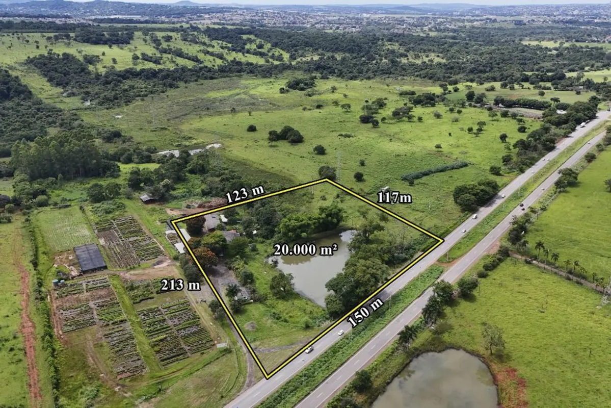 Ãrea de 20000 mÂ² Ã  venda - Aracoara Parque - GoiÃ¢nia/GOSÃ£o 150m de frente, ...