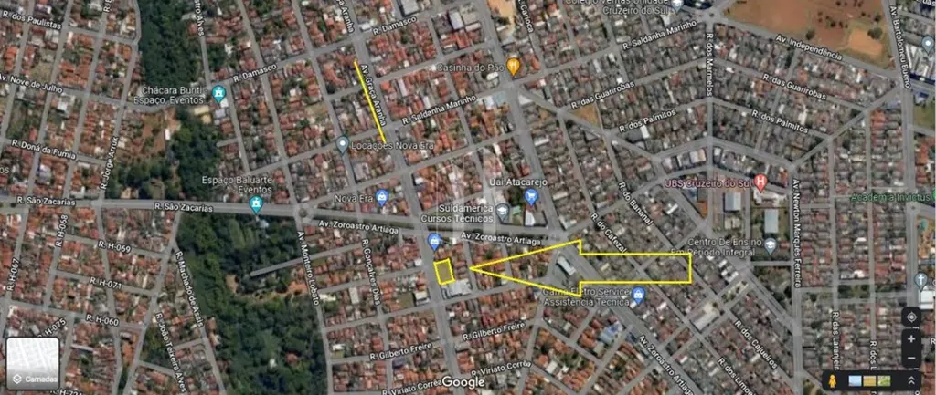 Área comercial com 1.440 m² sendo: 04 lotes de 360 m² cada. Em localização privi...