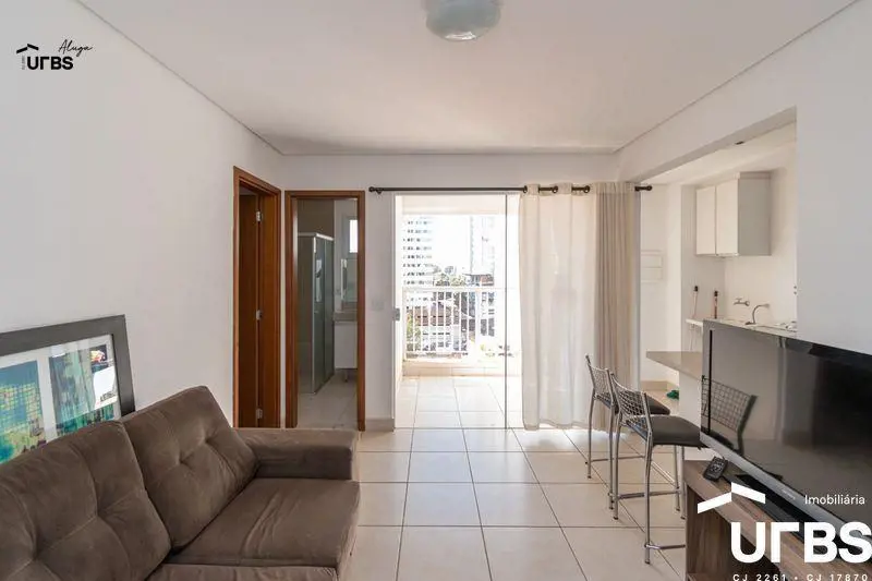 Edifício Winner - Jardim GoiásApartamento mobiliado com 1 suíte equipada com gua...