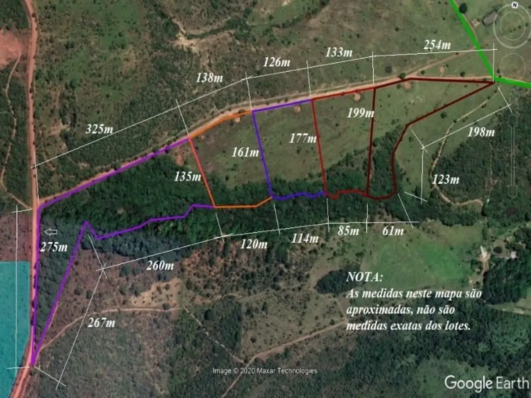 OPORTUNIDADE ÚNICA !!!! Excelente chácara com medida apartir de 3 hectares, loca...