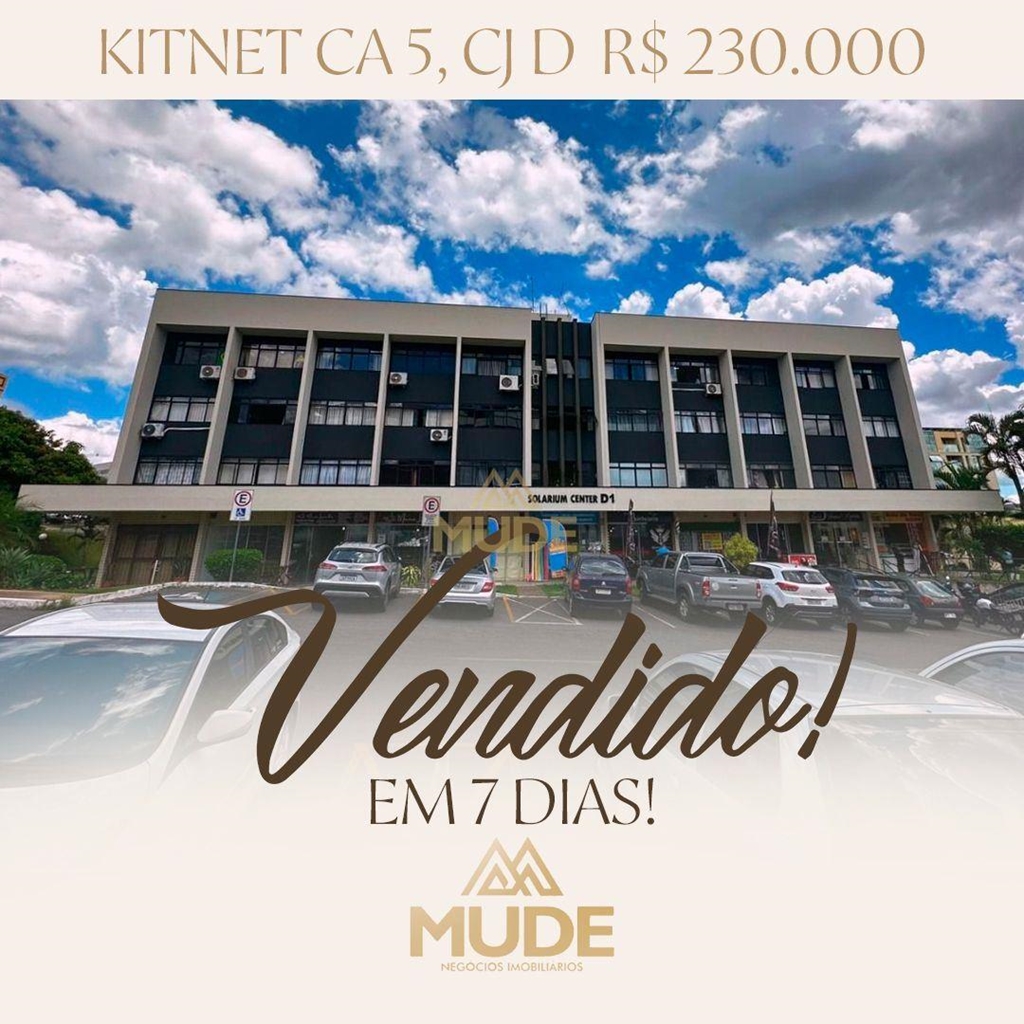 Kitnet à venda com 1 quarto no Lago Norte, Brasília